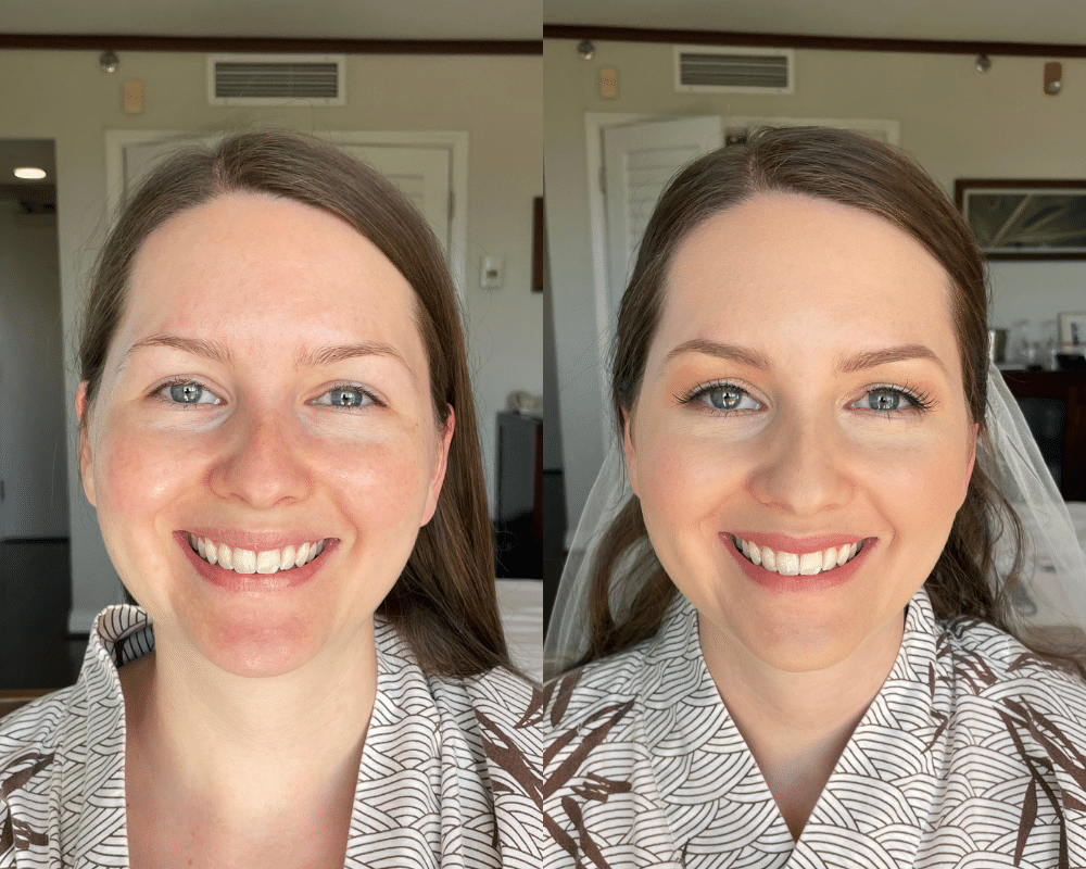 reveal makeup before and after woman