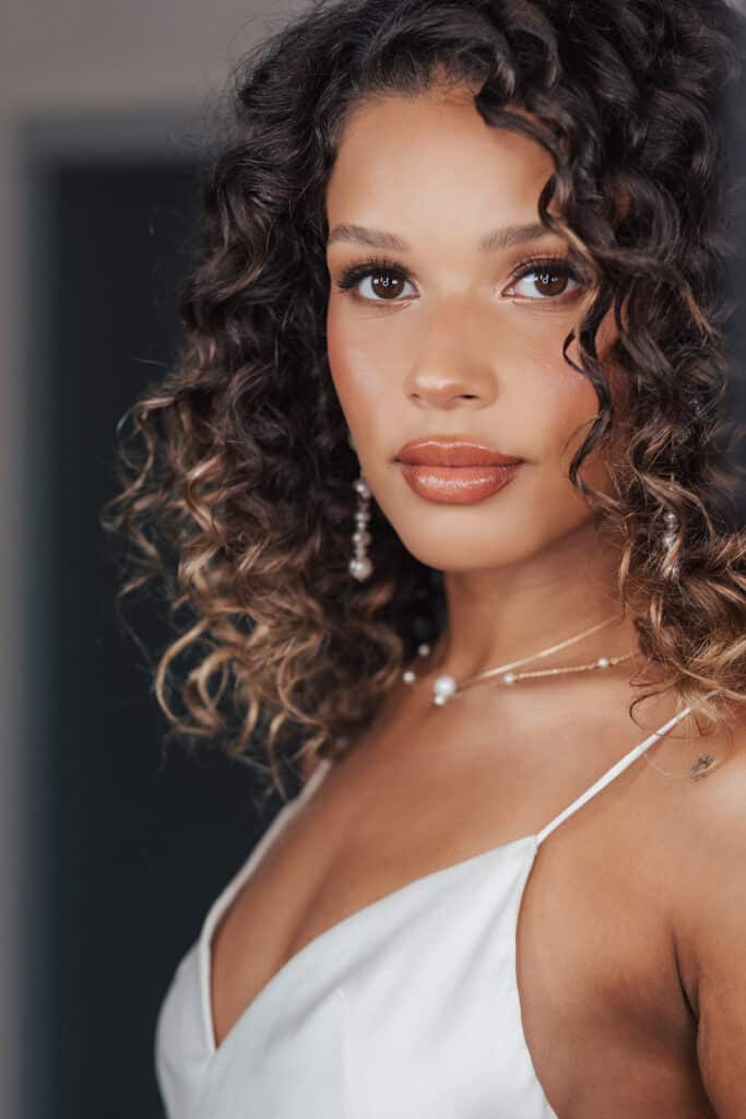 Black girl hair and makeup in California