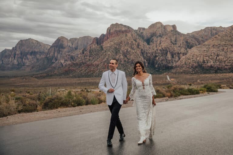 Las Vegas Red Rock Wedding Hair Makeup