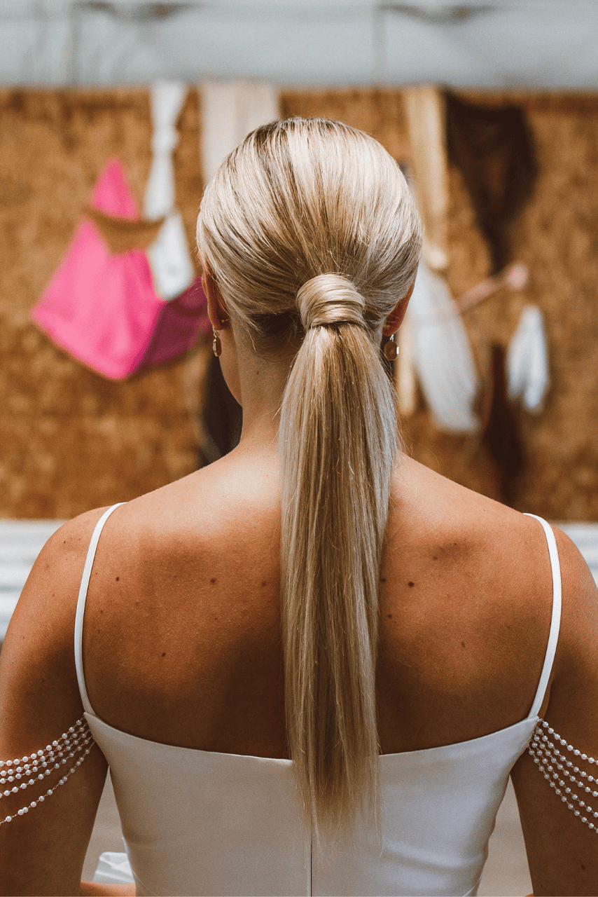 bridal ponytail