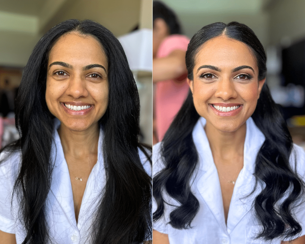 before and after makeup