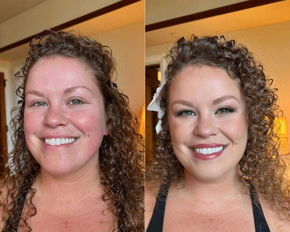 before and after makeup