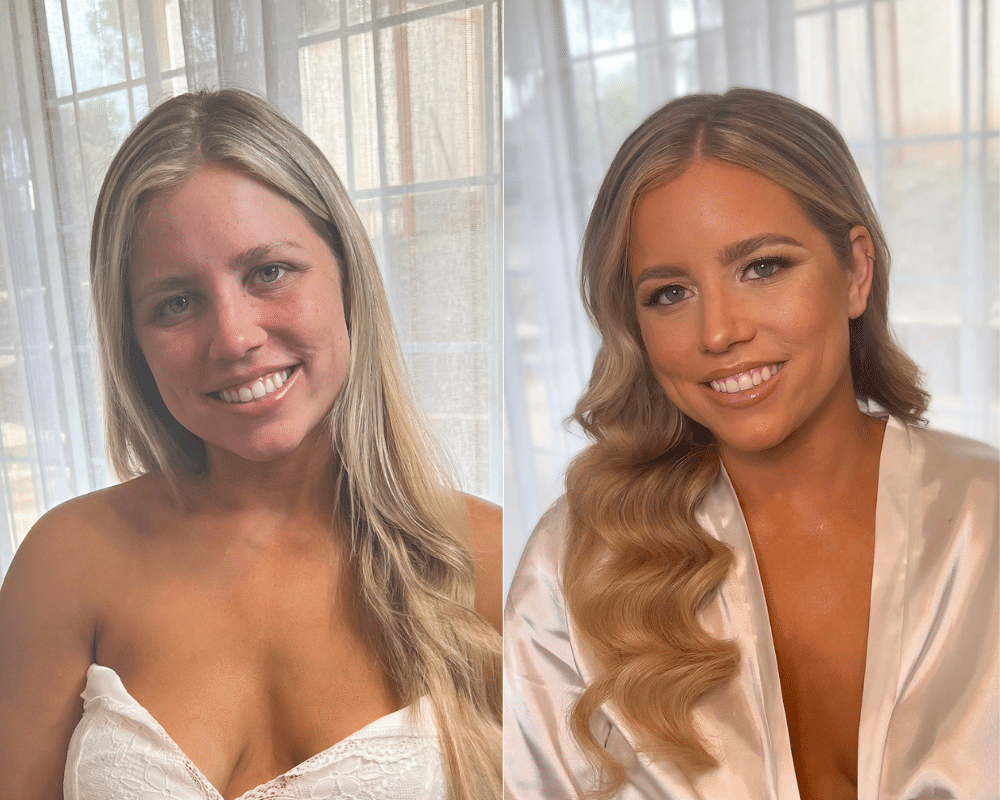 before and after makeup