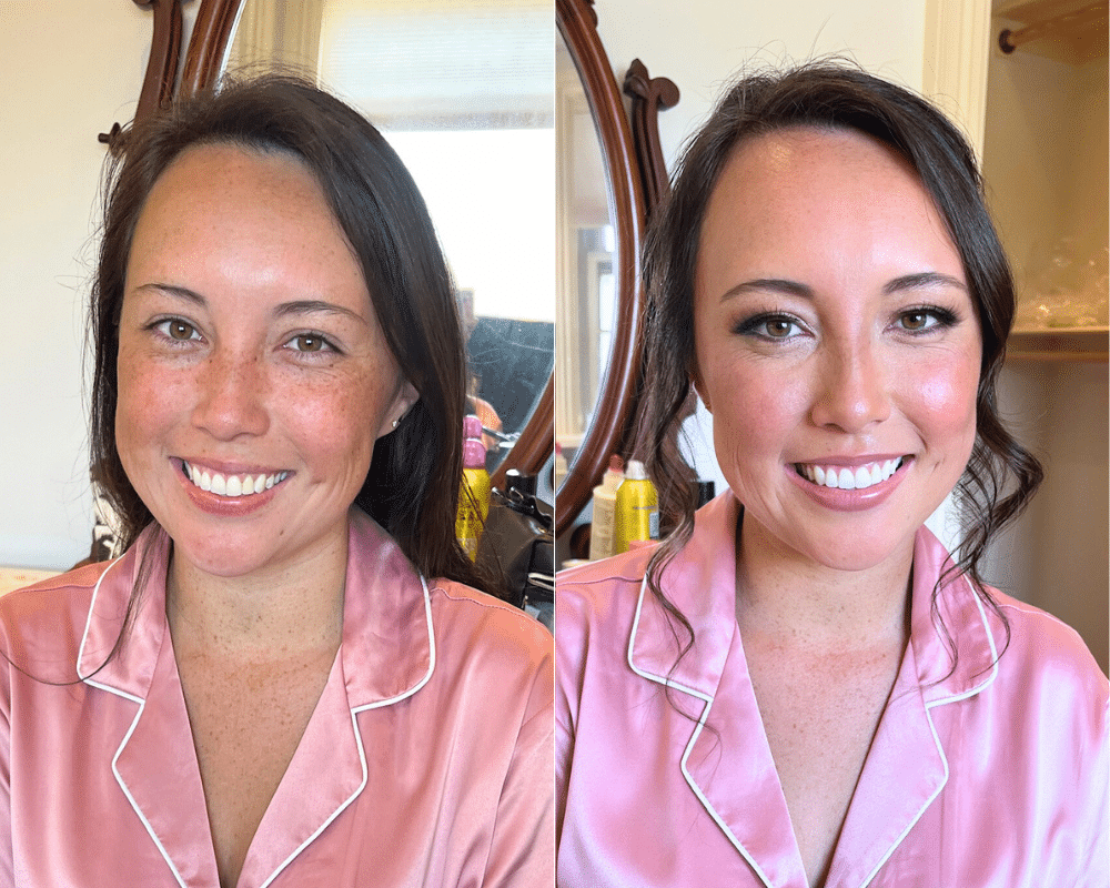 before and after makeup