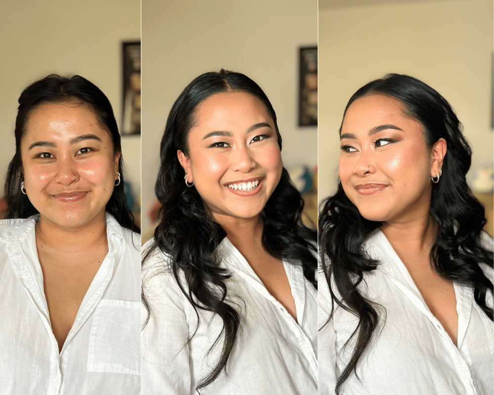 before and after makeup