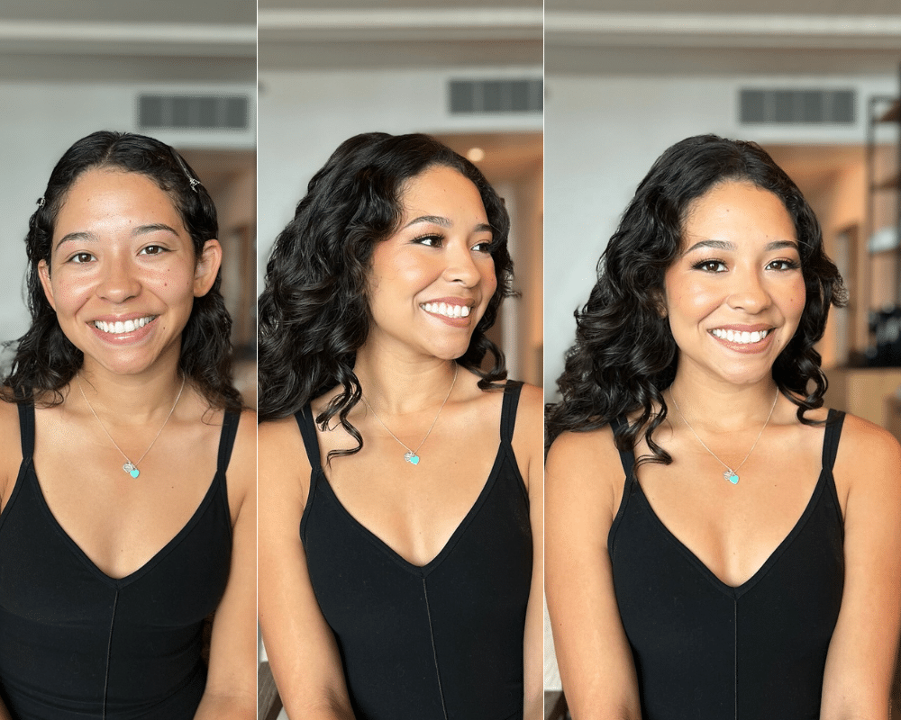 before and after makeup