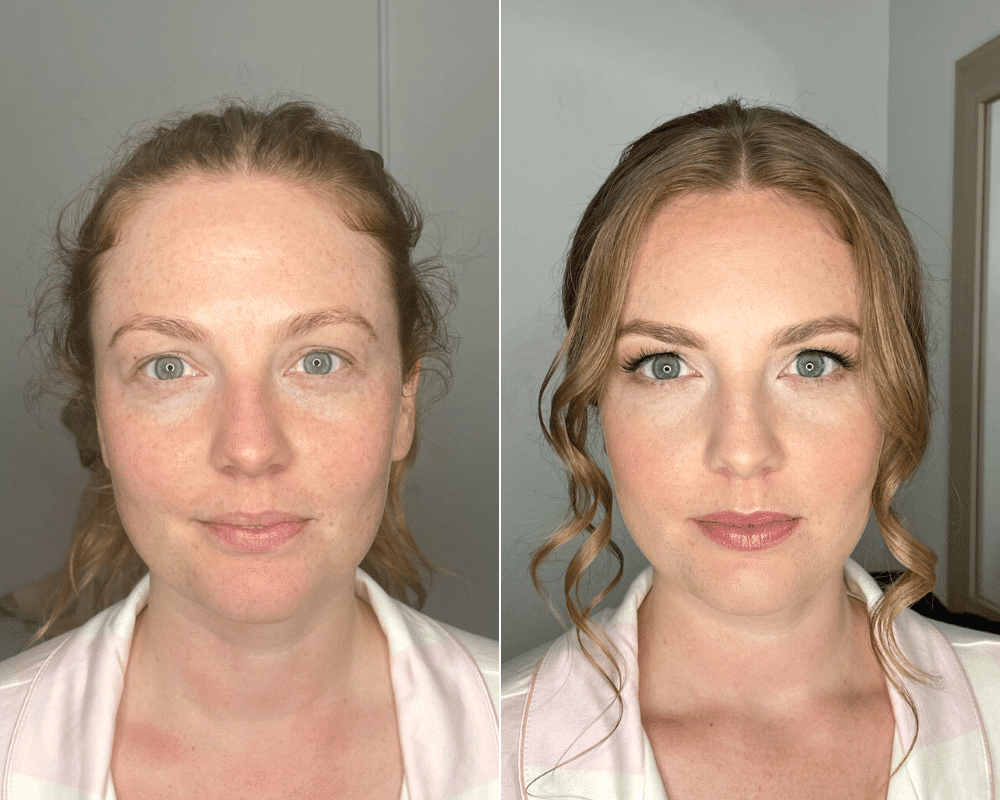 bridal makeup before and after fair skin
