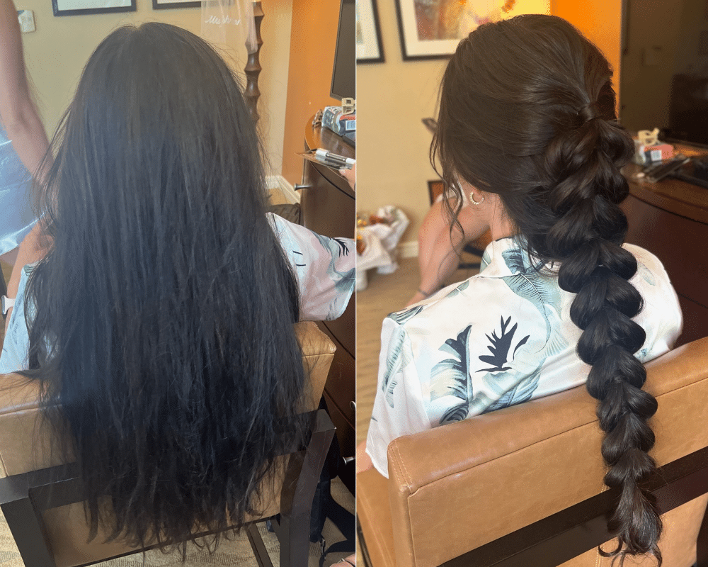 Before and After Hair