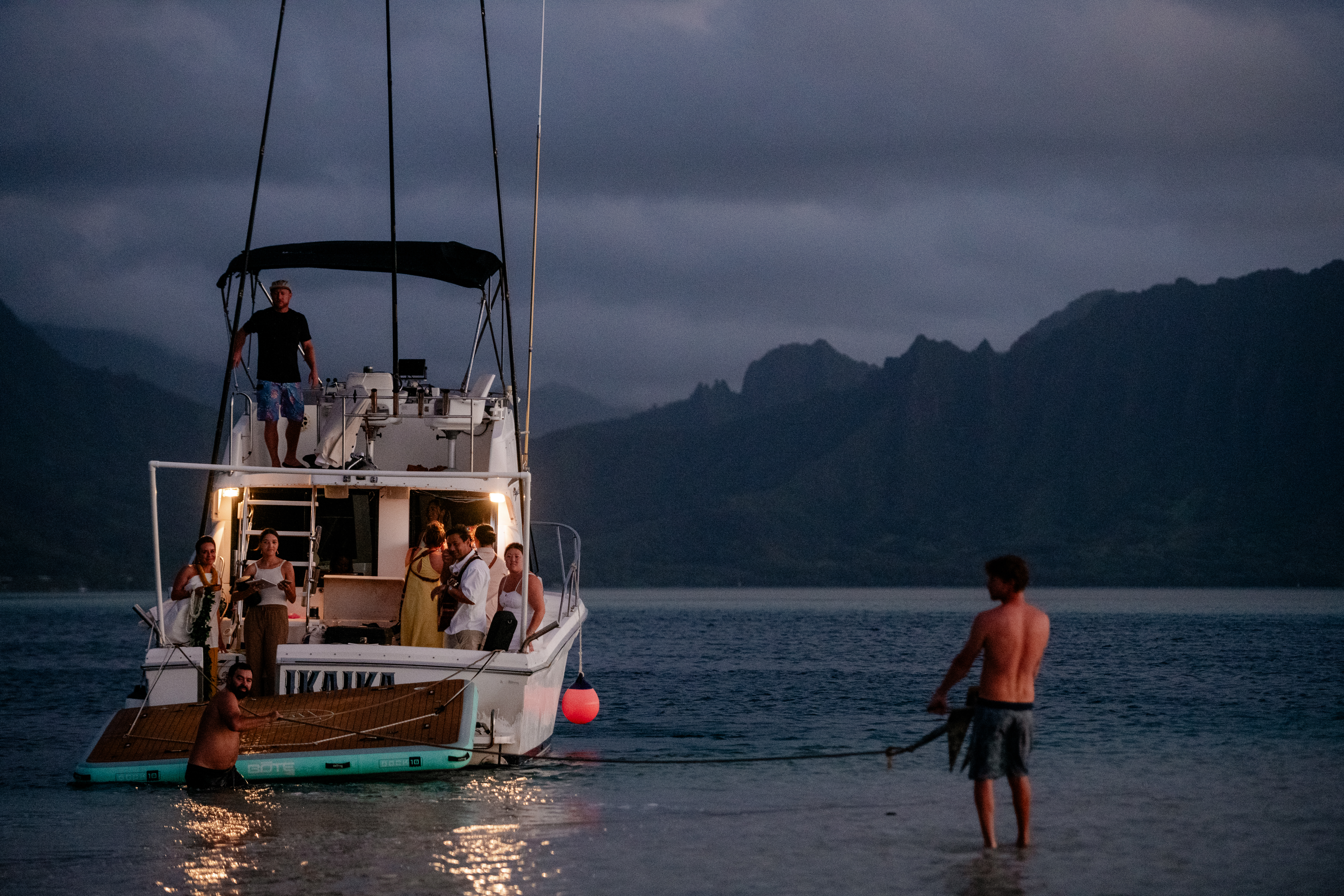 boat morning of sunrise